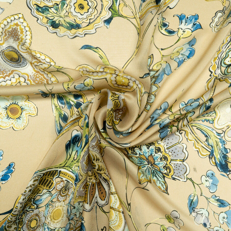 Floral Printed Silk Shop Pure Silk Fabric