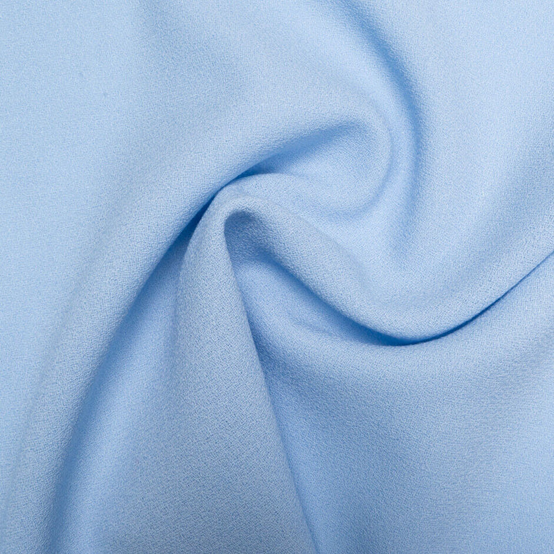 Sky Blue Single Wool Crêpe | Womens Wool Fabric