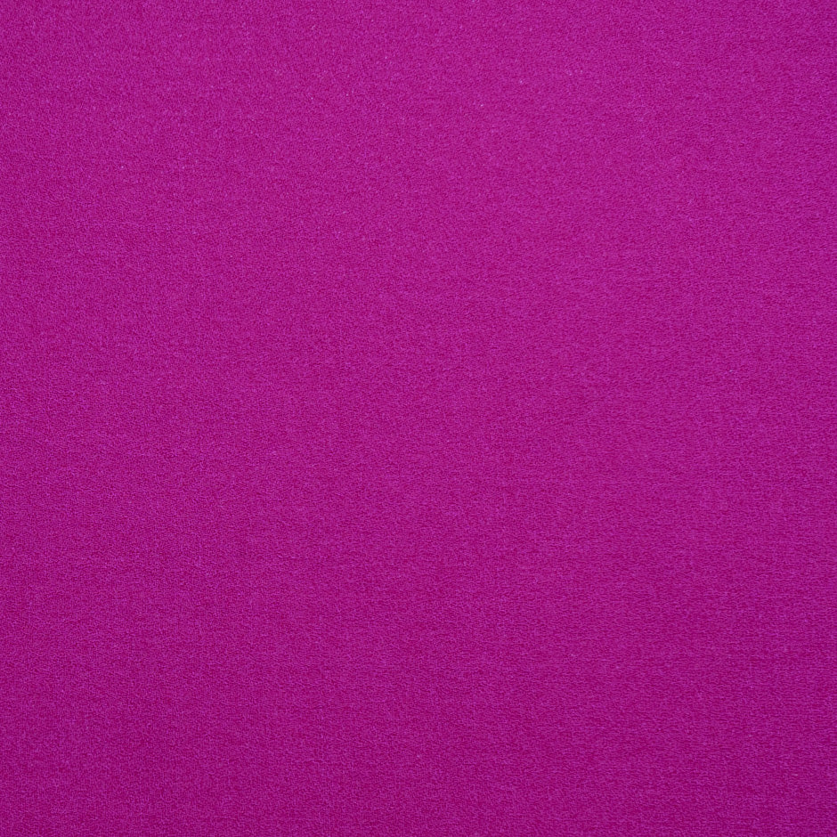 Bright Magenta Single Wool Crêpe
