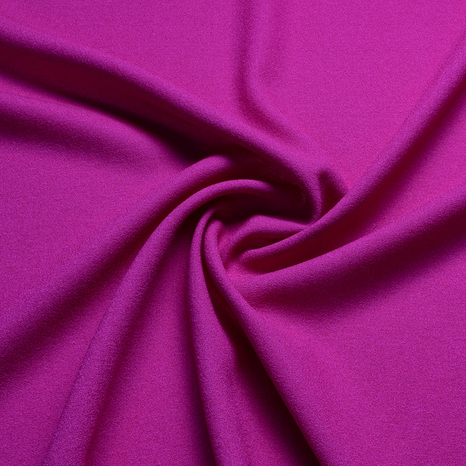Bright Magenta Single Wool Crêpe