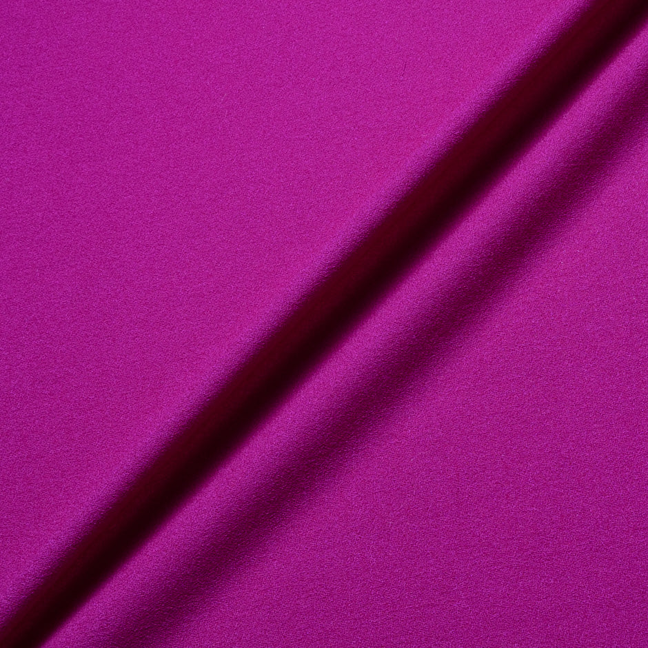 Bright Magenta Single Wool Crêpe