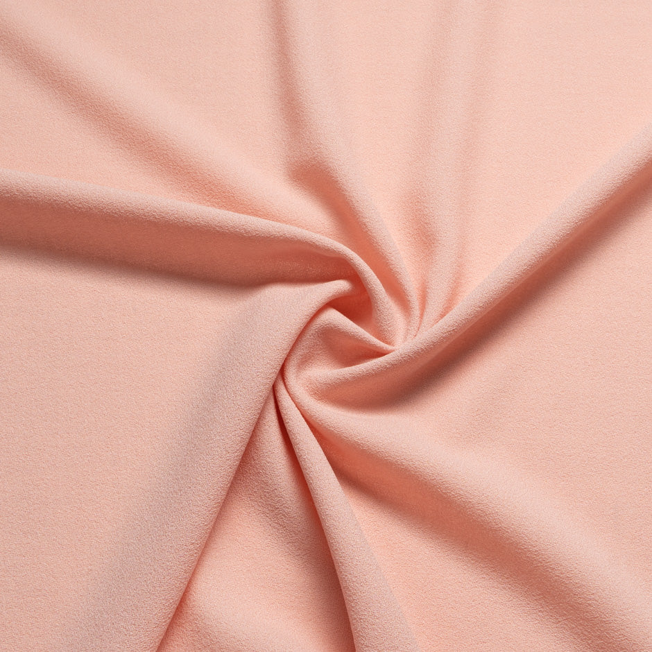 Pastel Peach Single Wool Crêpe