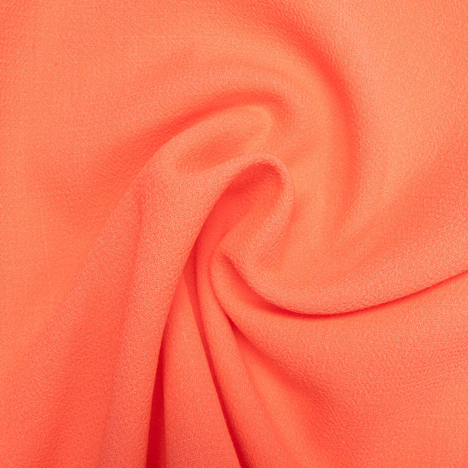 Rich Peach Double Wool Crêpe (A 2.70m Piece)