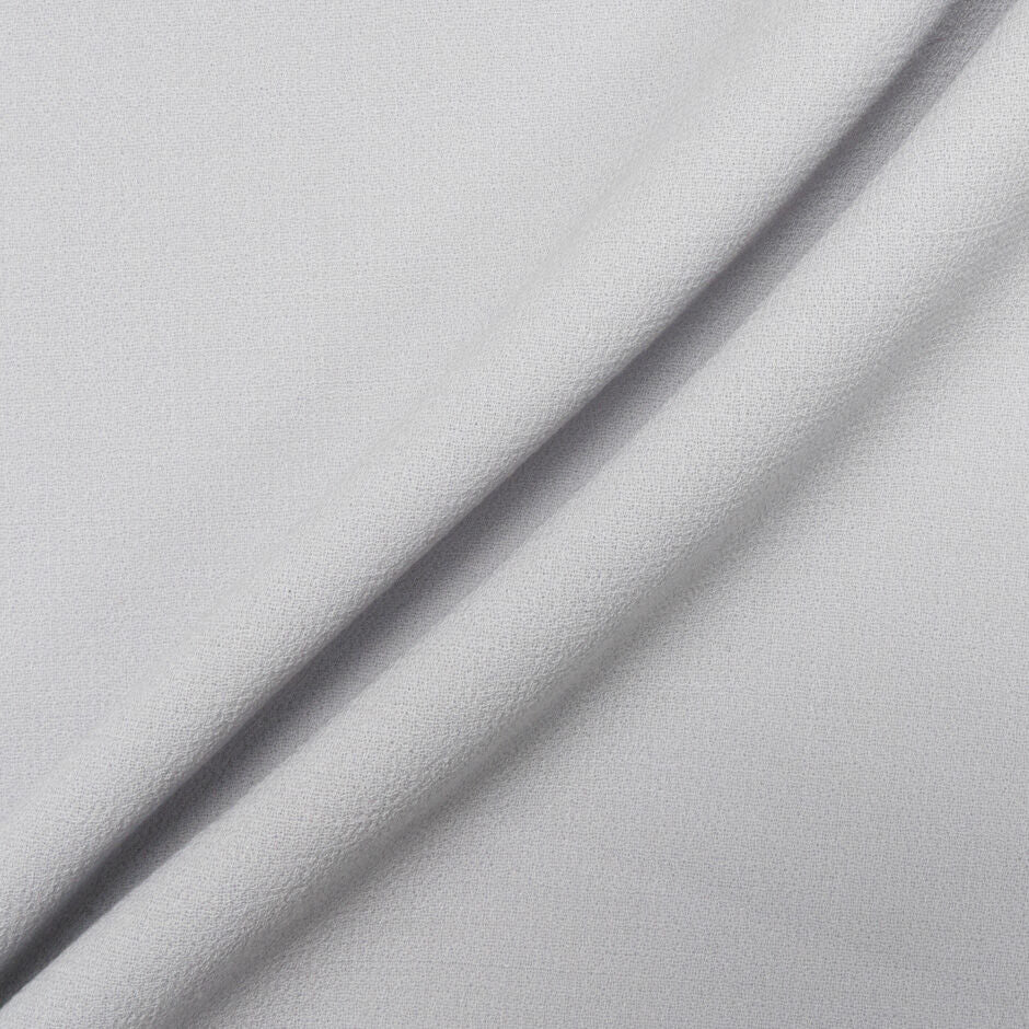 Pale Grey Double Wool Crêpe