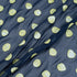 Yellow Vision Printed Spotted Navy Blue Silk Georgette