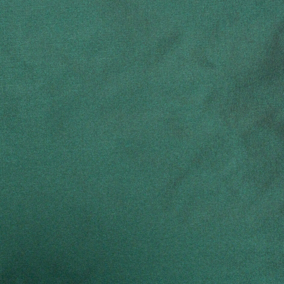 Dark Bottle Green Plain Silk Taffeta