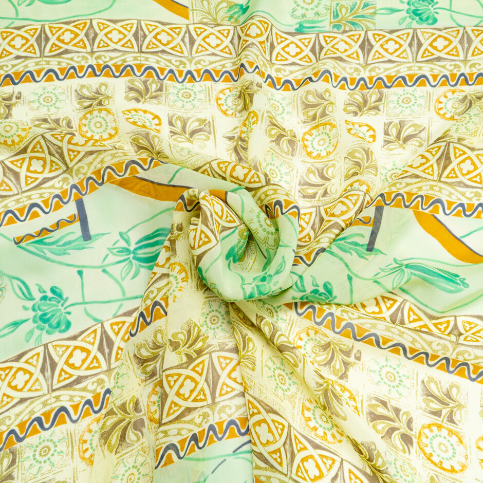 Floral & Patterned Microfibre Georgette