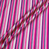 Pink, Black & White Stripe Printed Silk Twill (A 3m Piece)