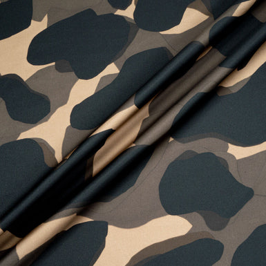 Camouflage Printed Pure Silk Twill