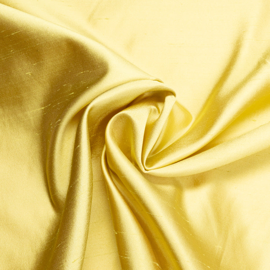 Daisy Yellow Pure Silk Shantung