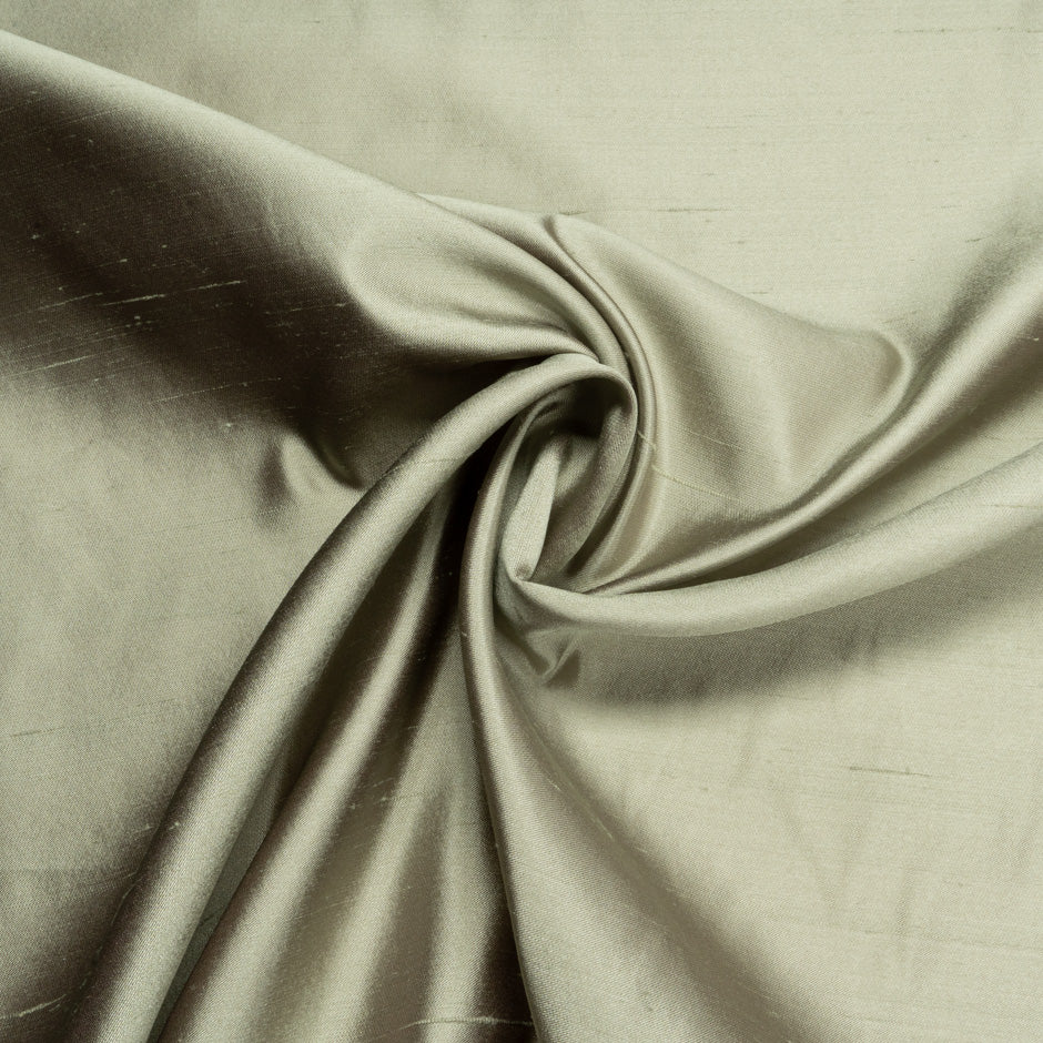 Pale Laurel Green Pure Silk Shantung