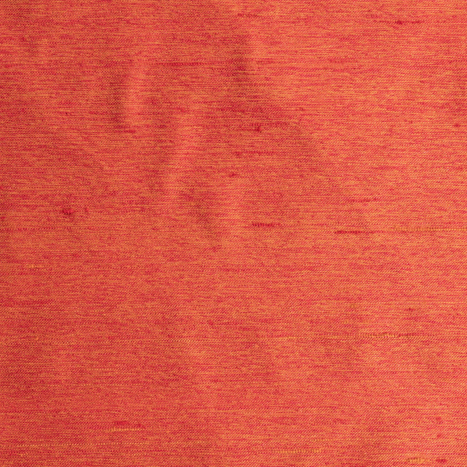 Lava Orange Pure Silk Shantung