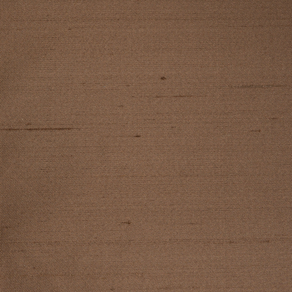 Mocha Brown Pure Silk Shantung