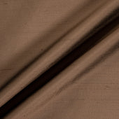 Mocha Brown Pure Silk Shantung