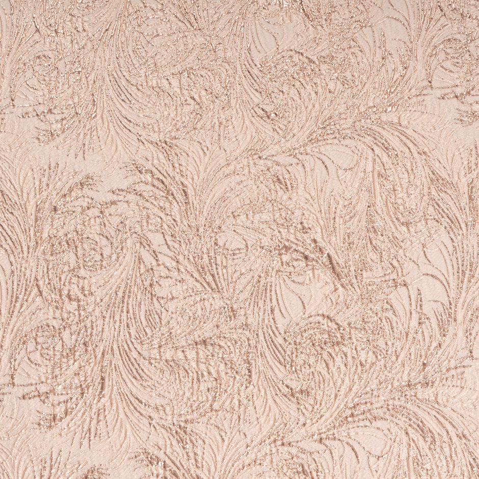 Soft Dusty Pink Metallic French Cloqué