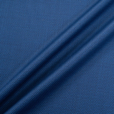 Two-Tone Blue Super 130s Jacquard Wool Suiting