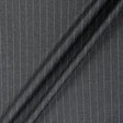 Grey Pinstripe & Blue Wool/Silk Blend Suiting