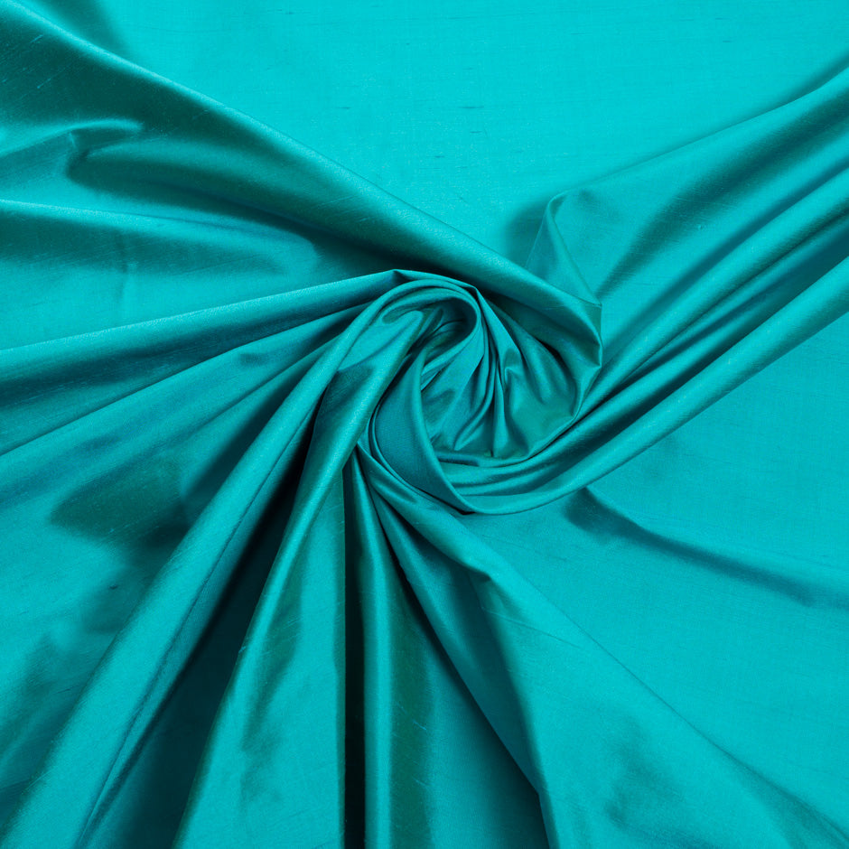 Sea Green Pure Silk Dupion