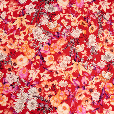 Busy Daisy Printed Valentino Red Pure Wool