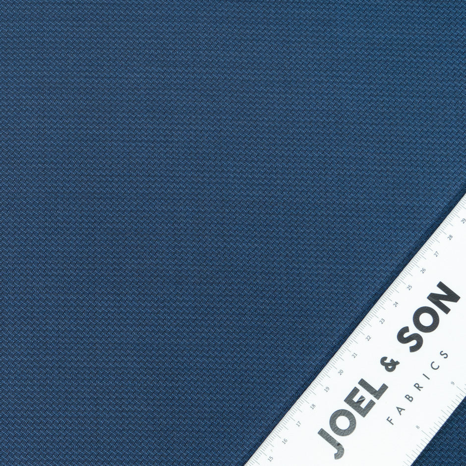 Dark Blue Herringbone Super 130s Pure Tropical Wool