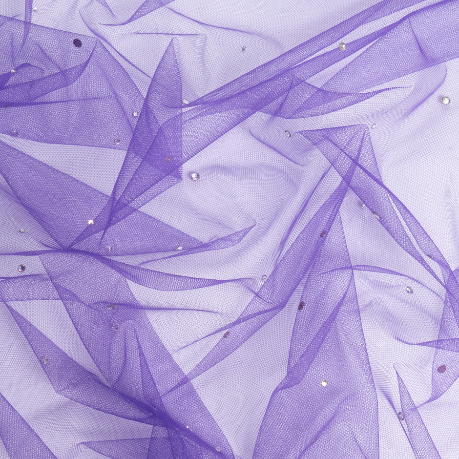 Swarovski Crystal Deep Purple Stretch Tulle