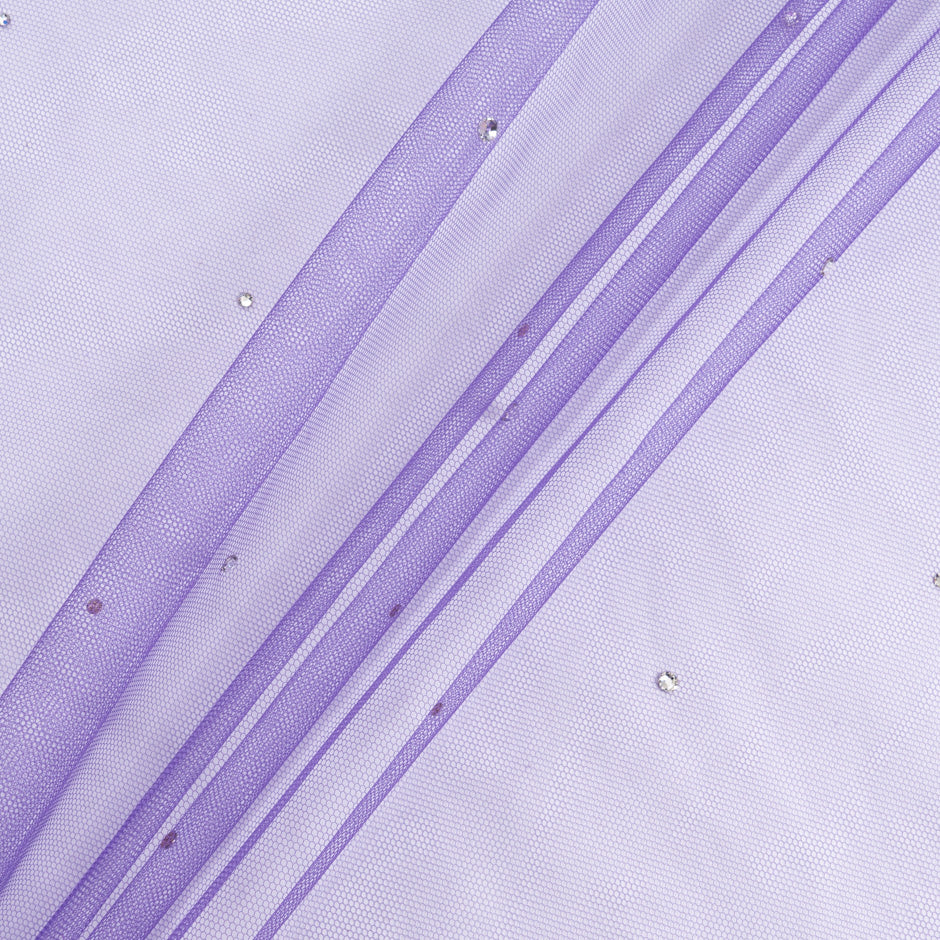 Swarovski Crystal Deep Purple Stretch Tulle
