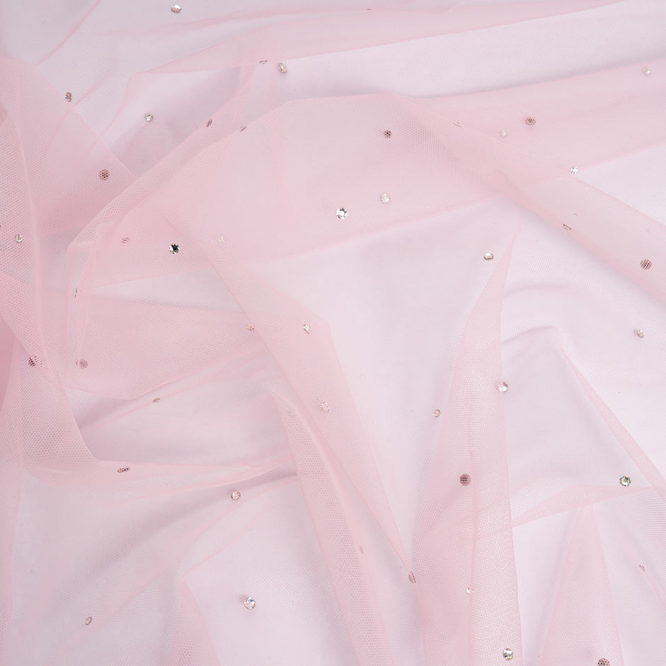 Swarovski Crystal Baby Pink Stretch Tulle