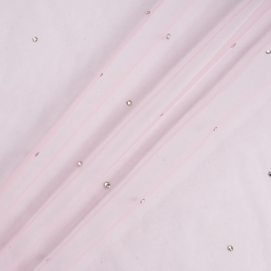 Swarovski Crystal Baby Pink Stretch Tulle