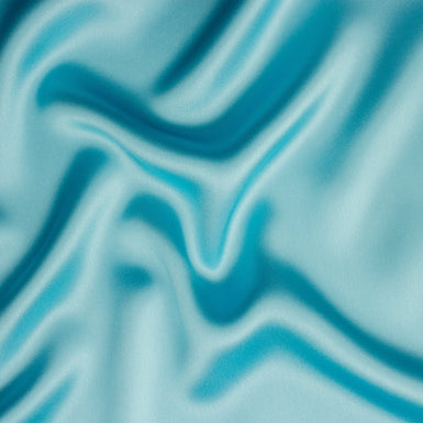 Glacier Blue Silk Satin