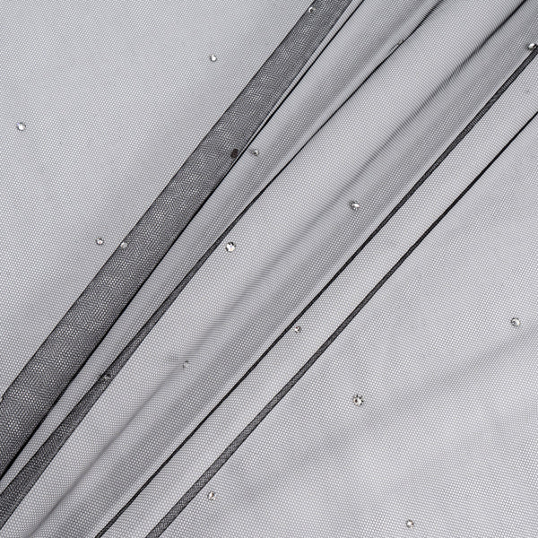 Swarovski Crystal Black Stretch Tulle