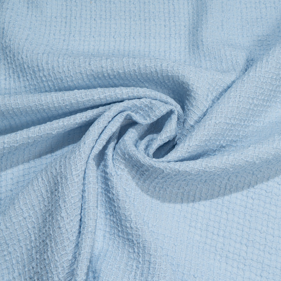 Baby Blue Wool Blend Bouclé