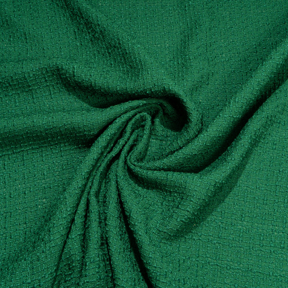 Racing Green Wool Bouclé