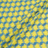 Canary Yellow & Blue Metallic Dogtooth Bouclé