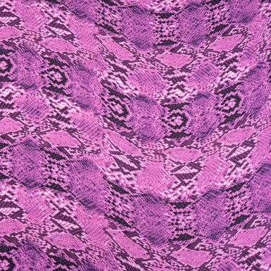 Magenta Pink Snake Printed Luxury Cotton
