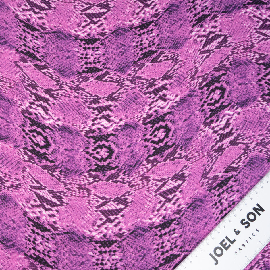 Magenta Pink Snake Printed Luxury Cotton