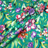Purple & Red Floral Printed Deep Green Luxury Cotton (A 2.20m Piece)