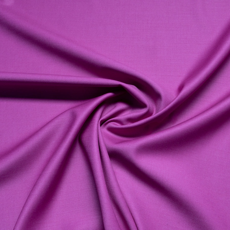 Magenta Pink Stretch Wool Gaberdine