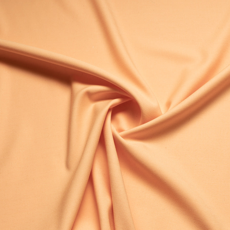Soft Peach Stretch Wool Gaberdine