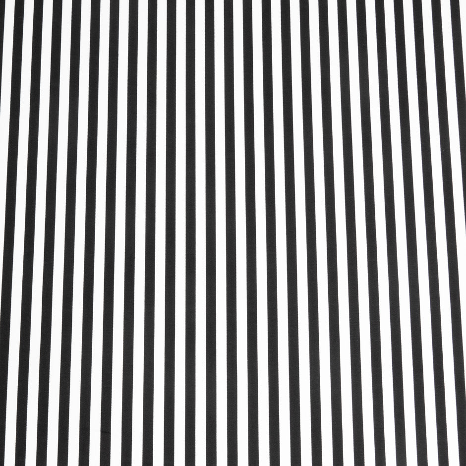 Monochrome Stripe Luxury Stretch Cotton