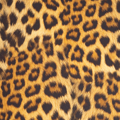 Brown Leopard Printed Stretch Cotton