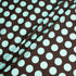 Aqua Spotted Dark Brown Pure Cotton