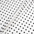 Black Spotted Pure White Cotton