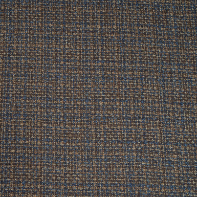 Brown, Beige & Blue Wool, Silk & Cashmere Blend