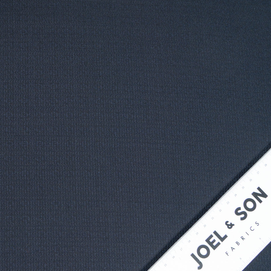 Midnight Blue Jacquard Pure Wool Suiting