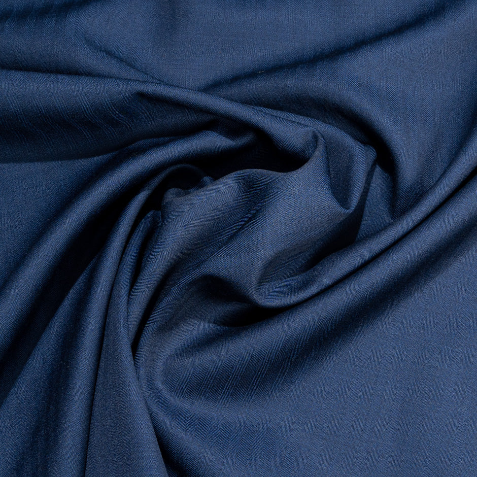 Dark Navy Blue Pure Wool Dish Dasha Suiting