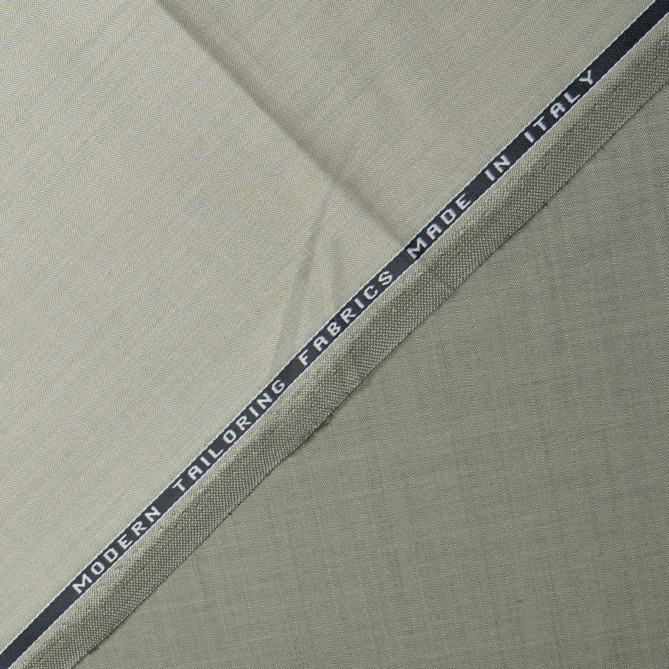 Herringbone Taupe Pure Wool Dish Dasha Suiting