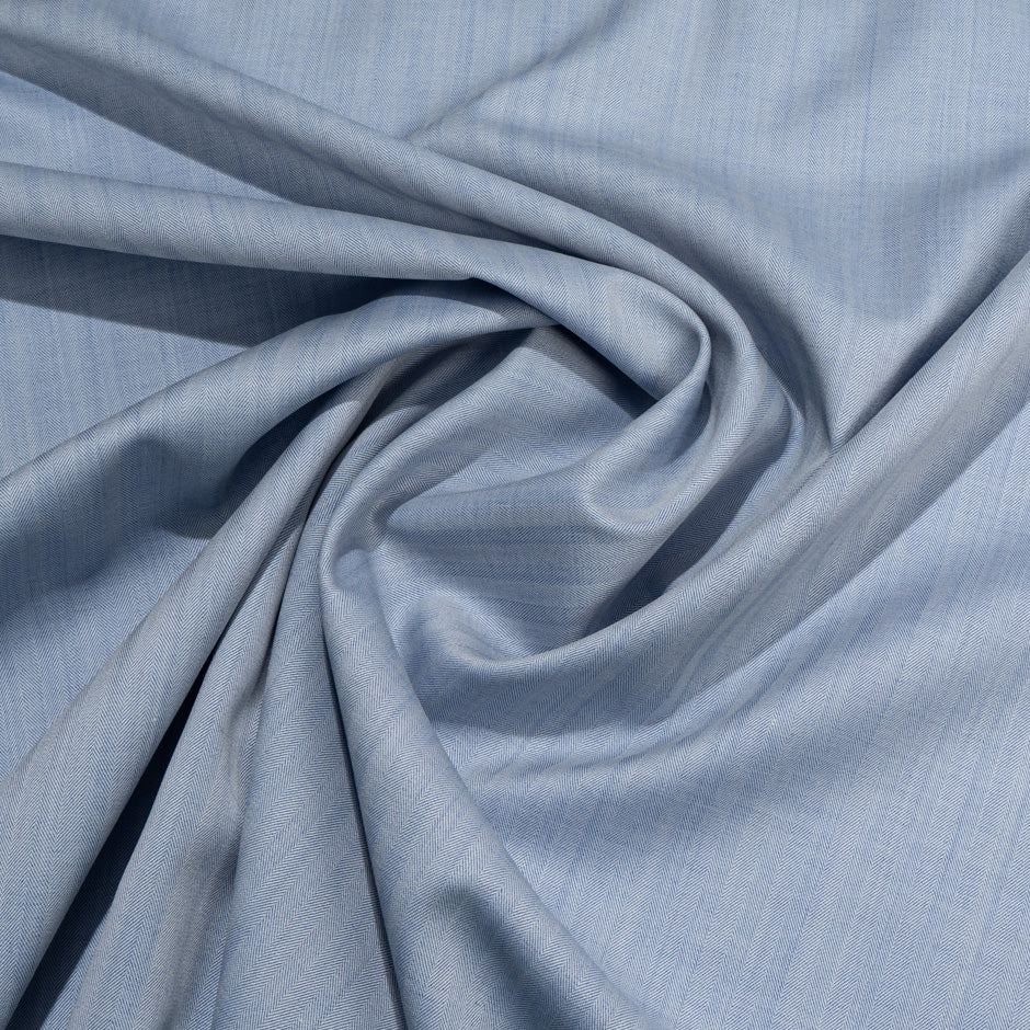 Soft Blue Herringbone Pure Wool Dish Dasha