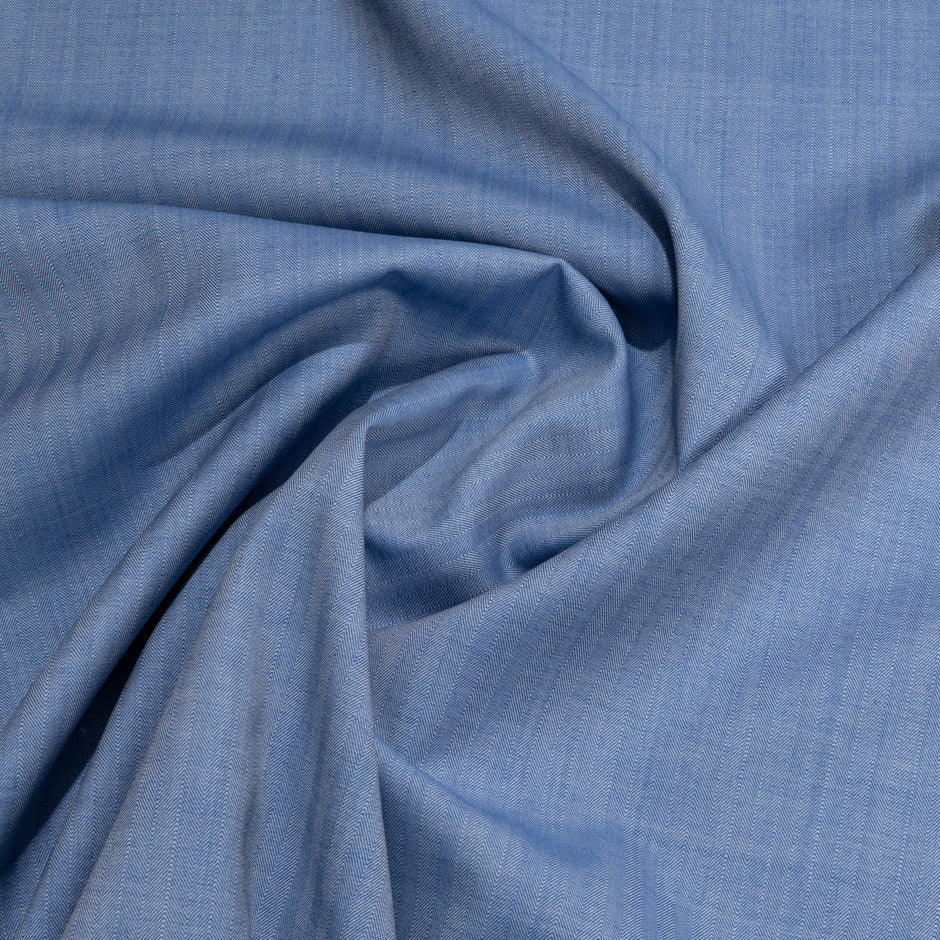 Soft Blue Herringbone Pure Wool Dish Dasha