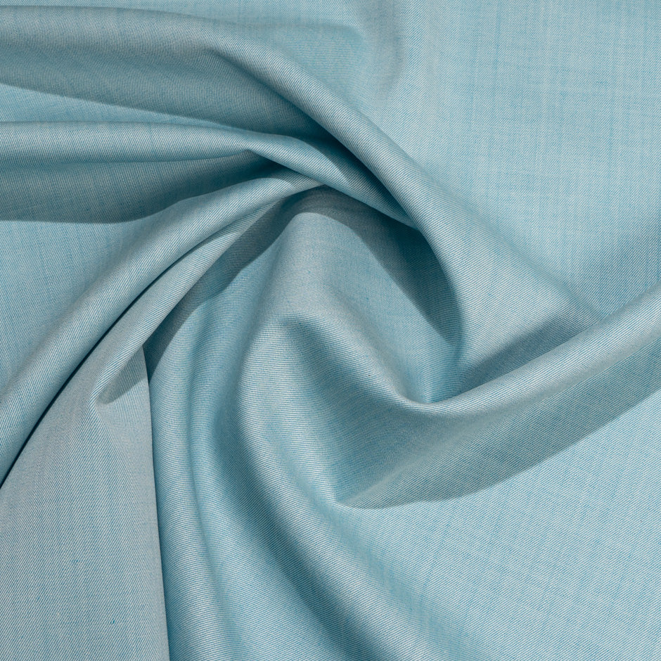 Soft Turquoise Blue Dish Dasha Pure Wool Suiting