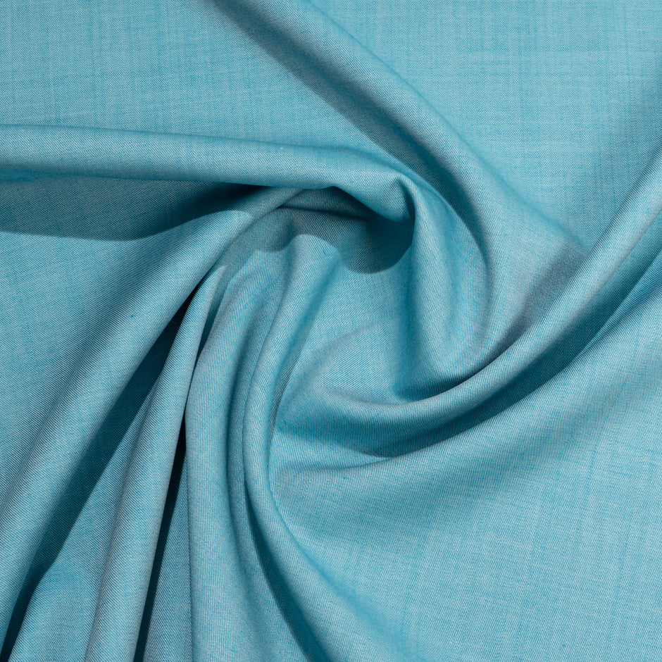 Soft Turquoise Blue Dish Dasha Pure Wool Suiting